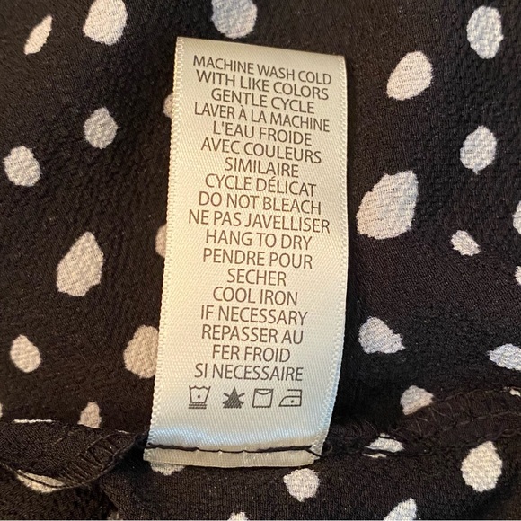 NWT Max Studio black and white wrap dress womens large - Picture 9 of 9